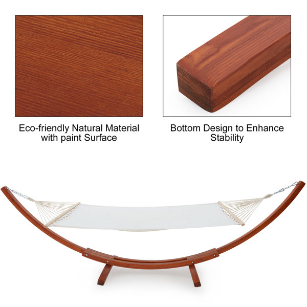 HOMHUM Double Spreader Bar Hammock with Stand & Reviews Wayfair